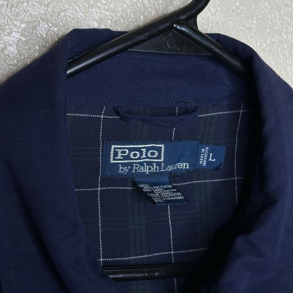 VTG Polo Ralph Lauren Harrington Jacket Men Large Full Zip Lined Size L - Picture 5 of 5